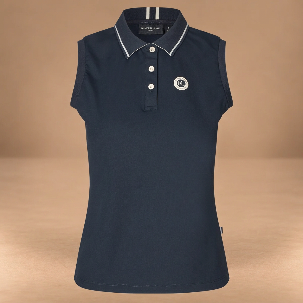 KINGSLAND POLO SENZA MANICHE DONNA KLLaura IN PIQUE'